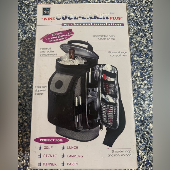 TCL Other - TCL Cool-Carry Plus Wine Cooler Bag - Black